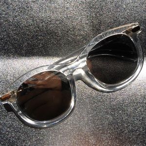 Clear frame sunglasses (pink)